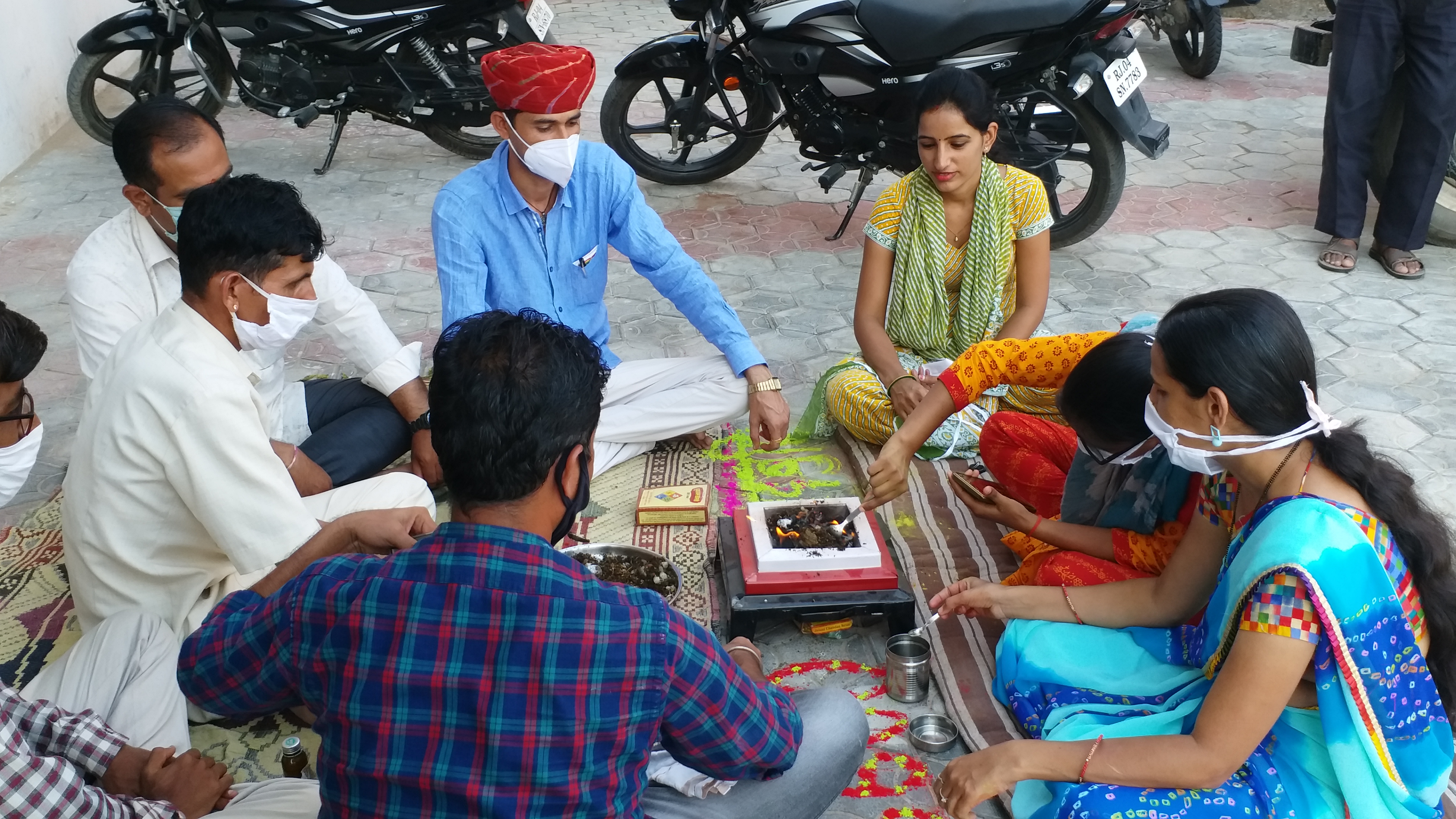 पटवारियों ने किया सद्बुद्धि यज्ञ,The patwari performed the sacrificial sacrifice