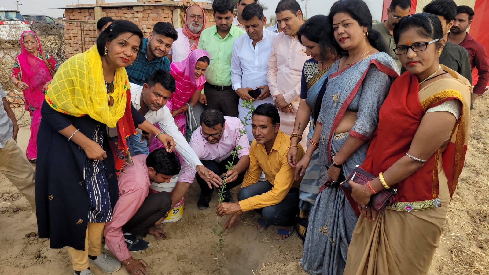 Lokesh Sharma planted saplings