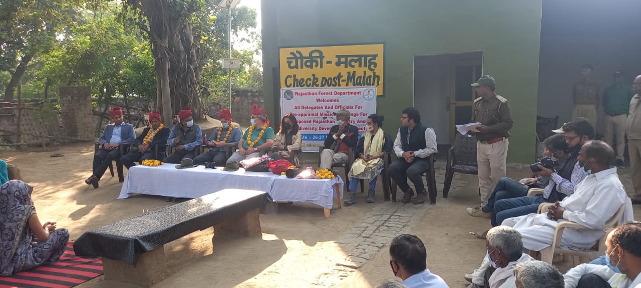 French delegation in Keoladeo National Park