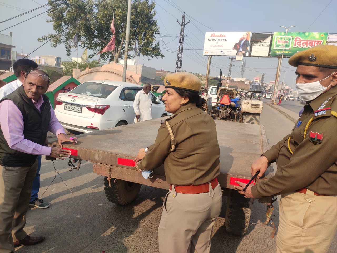 awareness of traffic rules, Bharatpur traffic police