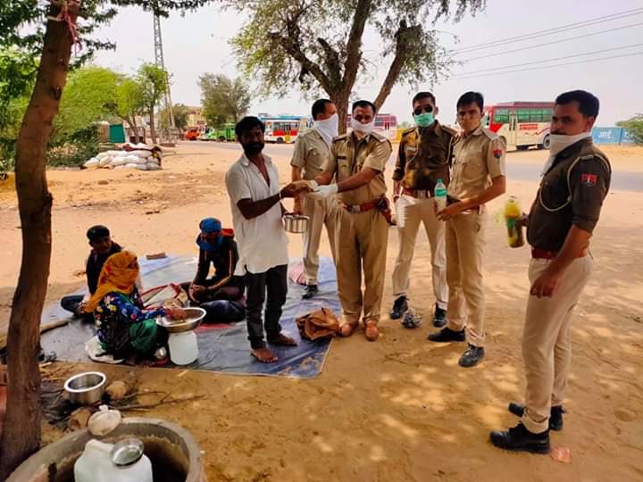 Police work in Lockdown, सरदारशहर पुलिस न्यूज