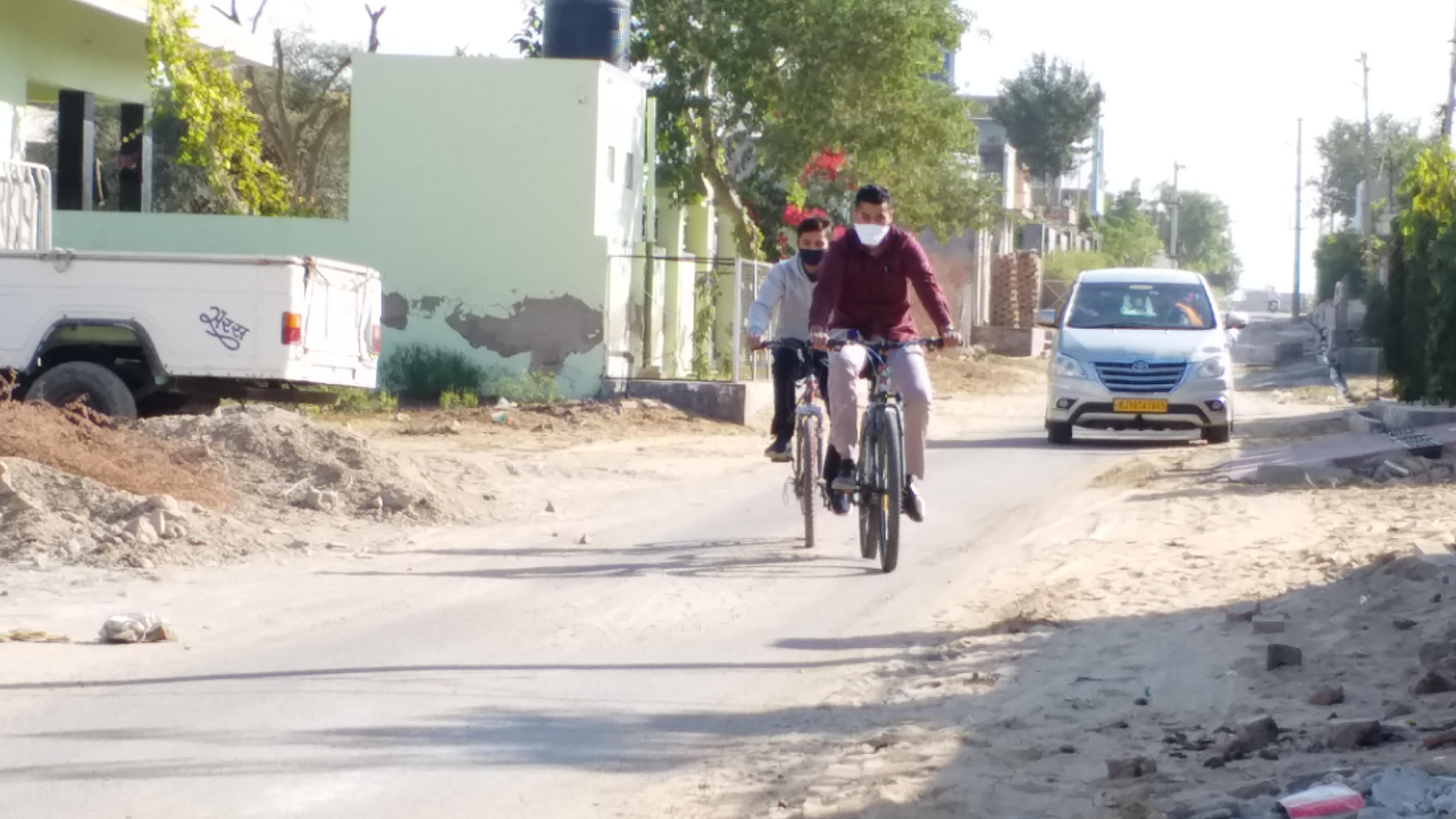 No vehicle day starts from Churu, Start of no vehicle day