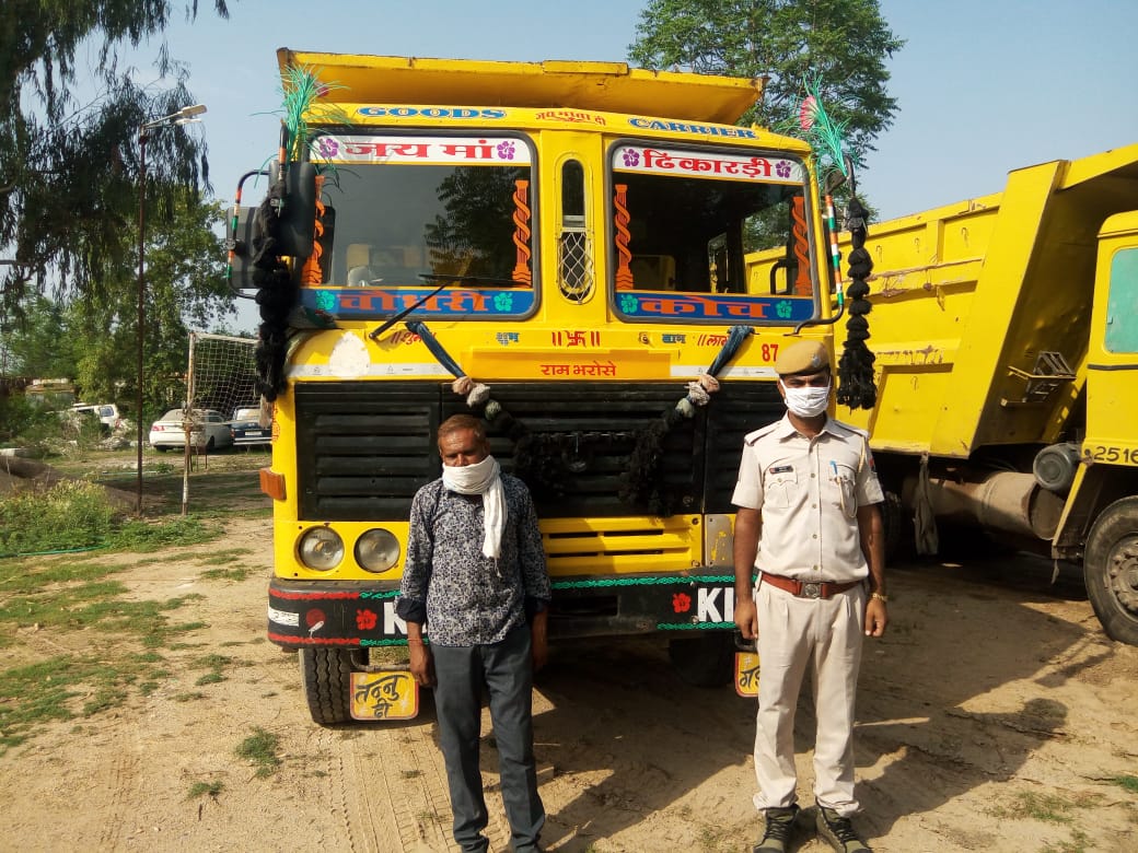 illegal gravel transport, चितौड़गढ़ न्यूज़