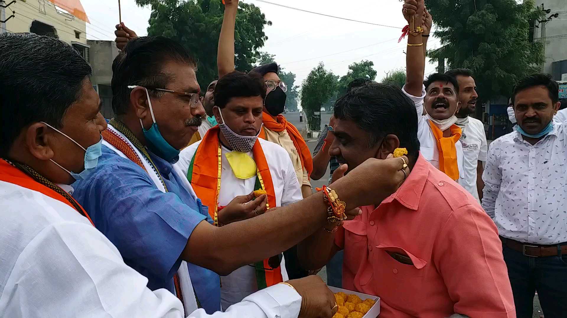 भाजपा ने राम मंदिर को लेकर मनया जश्न, BJP celebrates Ram temple