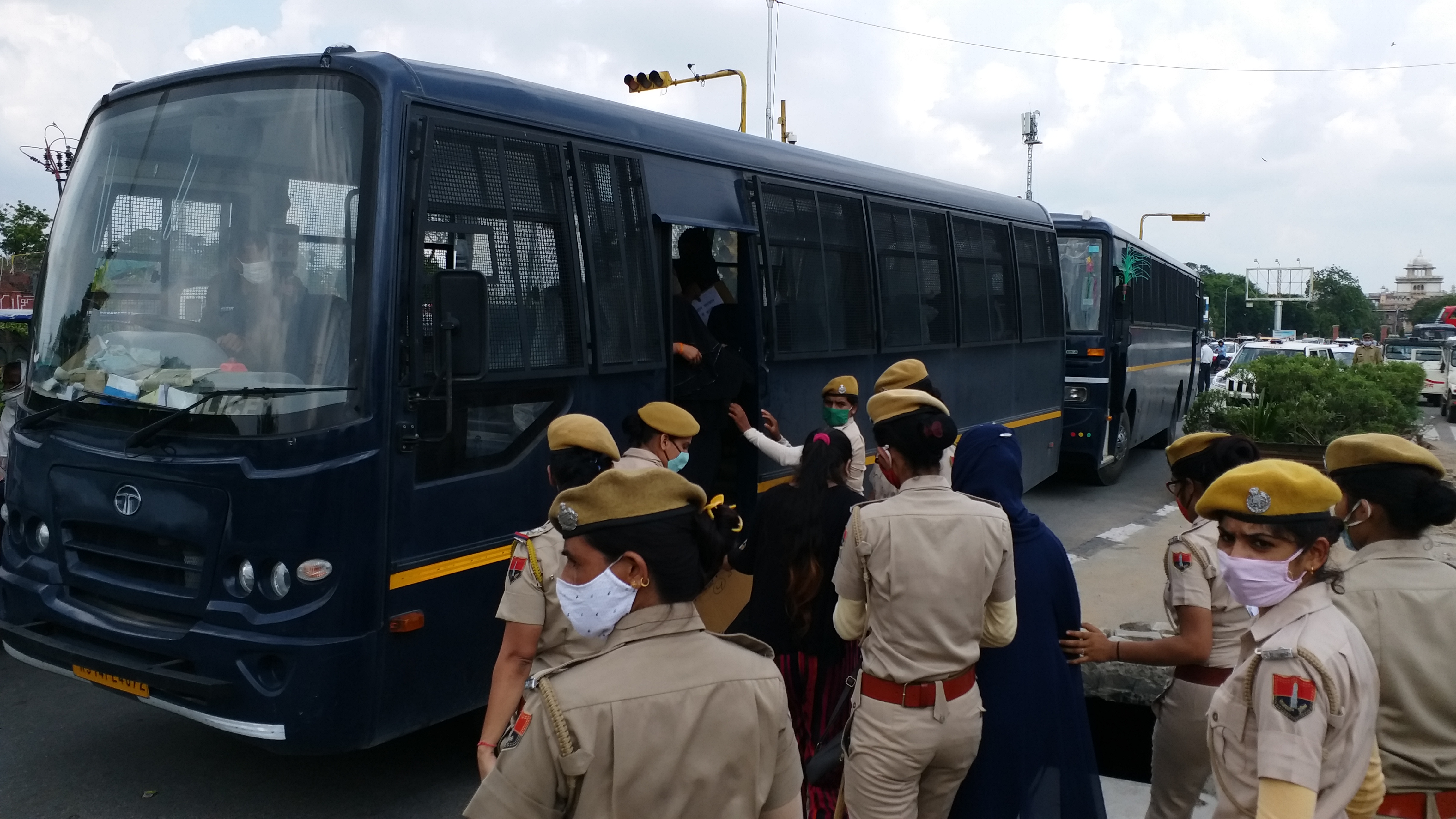 Protest Against Sexual Assault in jaipur