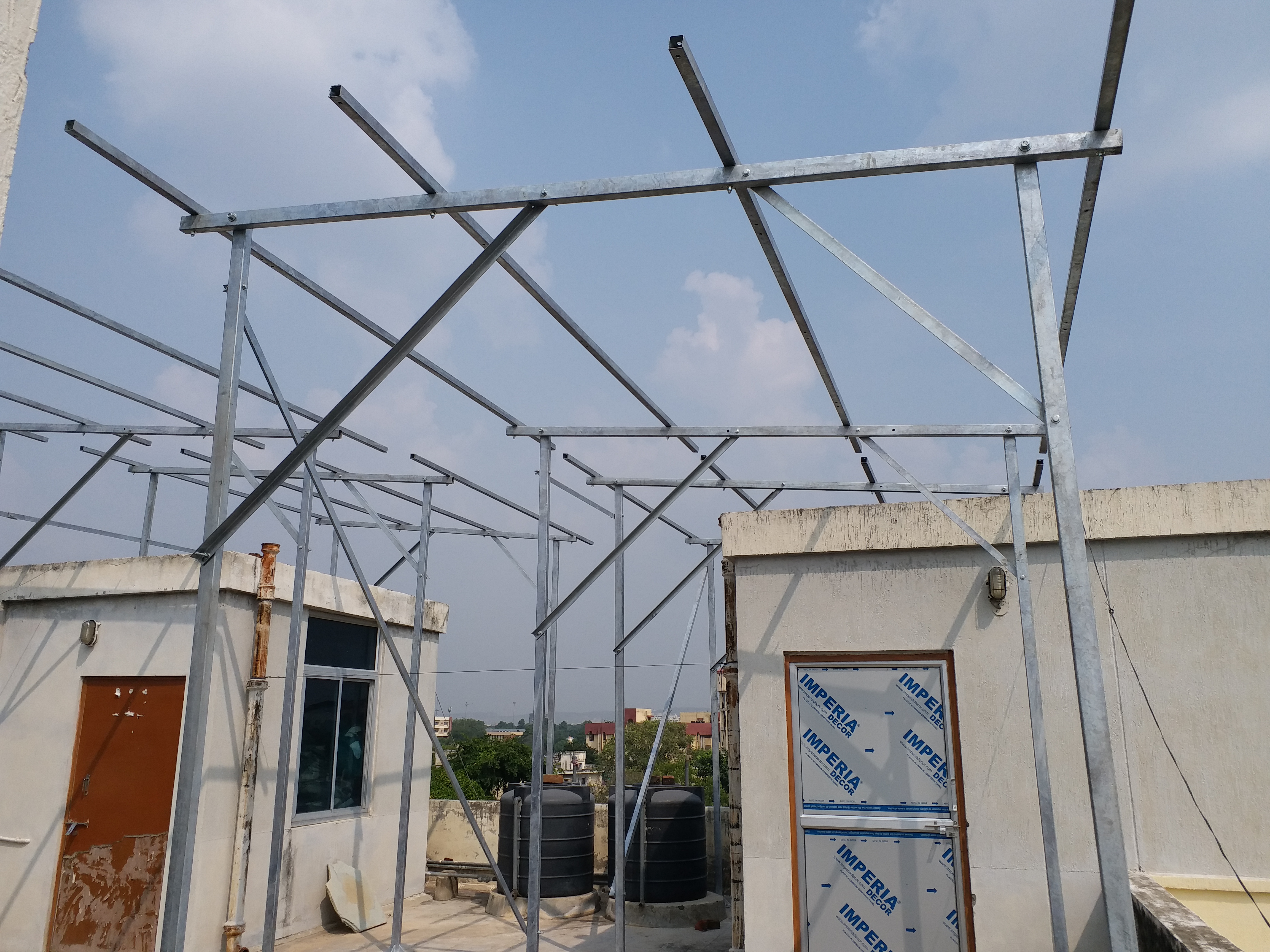 work on solar plant under waqf board office is underway in jaipur rajasthan