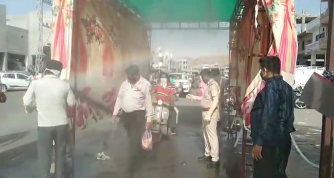 Full body sanitizer machine, Sanitizer machine in jodhpur, फुल बॉडी सैनिटाइजर मशीन,  जोधपुर में कोरोना वायरस की खबर