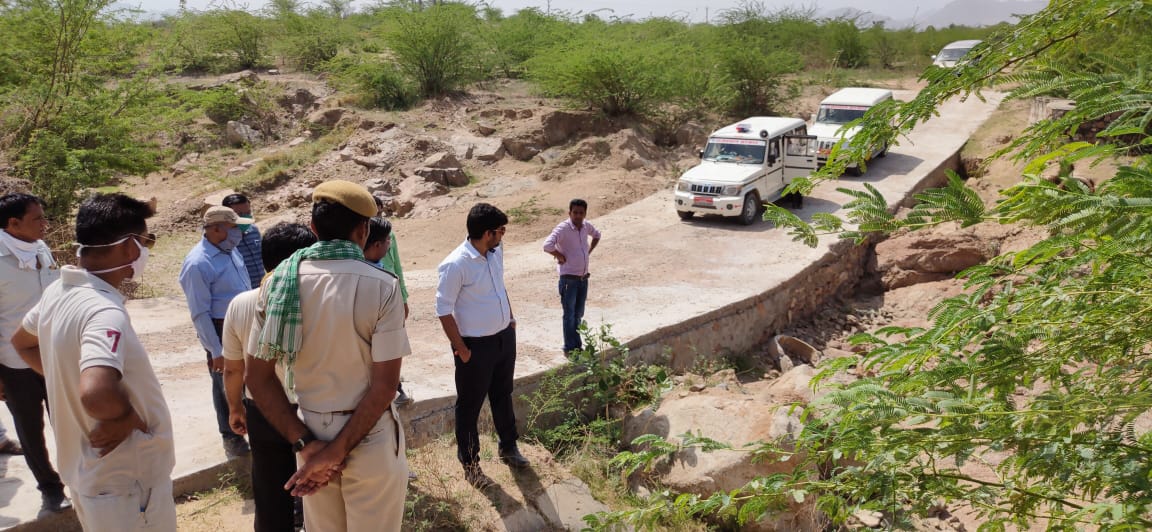 बलसमंद बांध नहर का निरीक्षण, Inspection of Balsamand Dam Canal