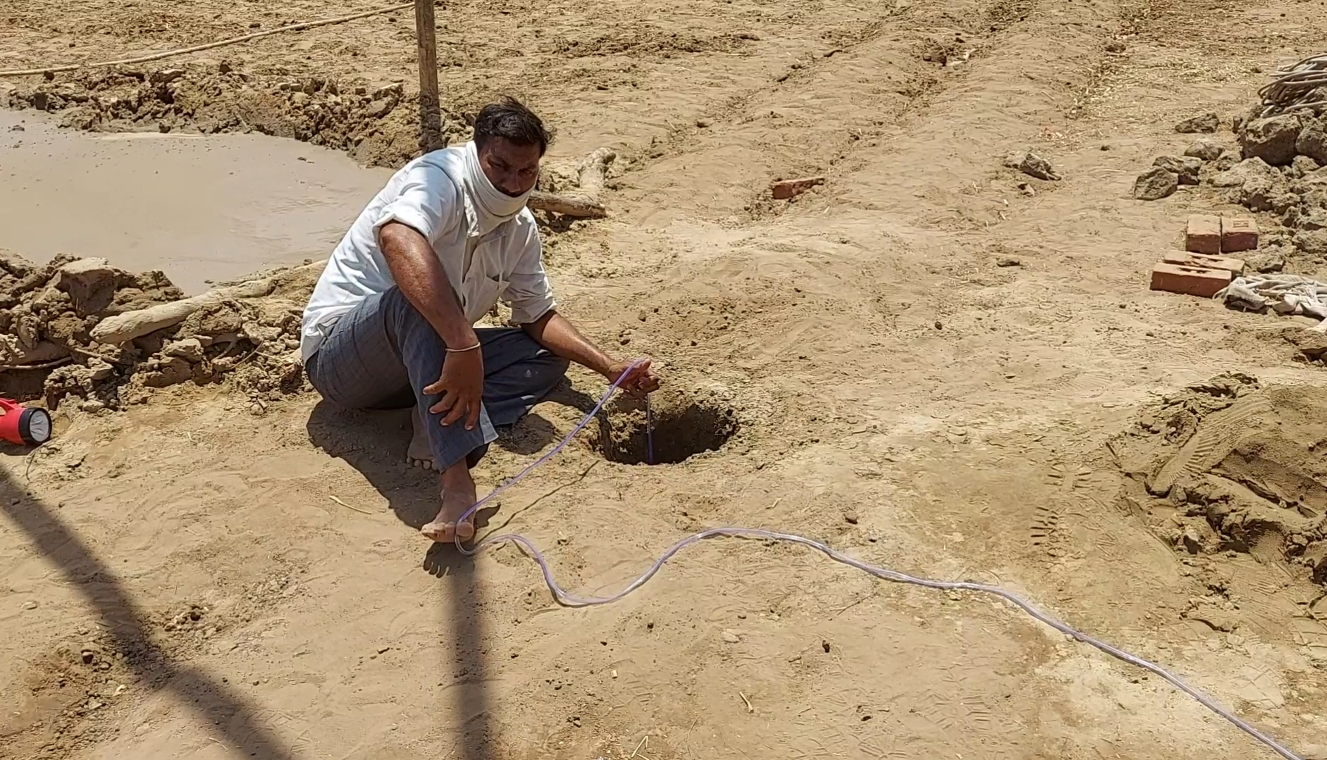 Child falls in borewell