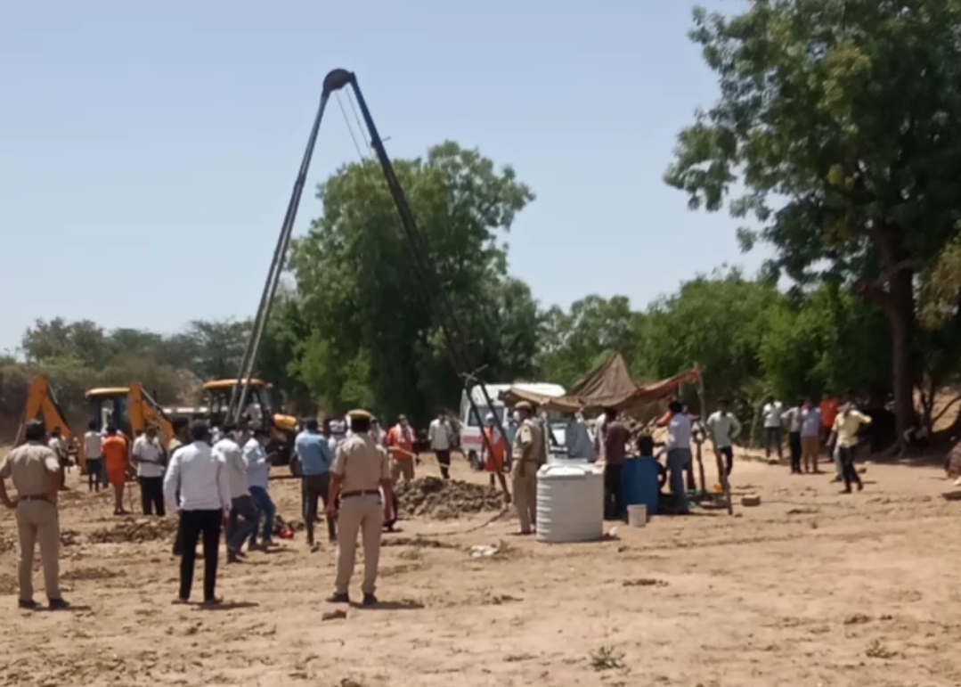 Child falls in borewell