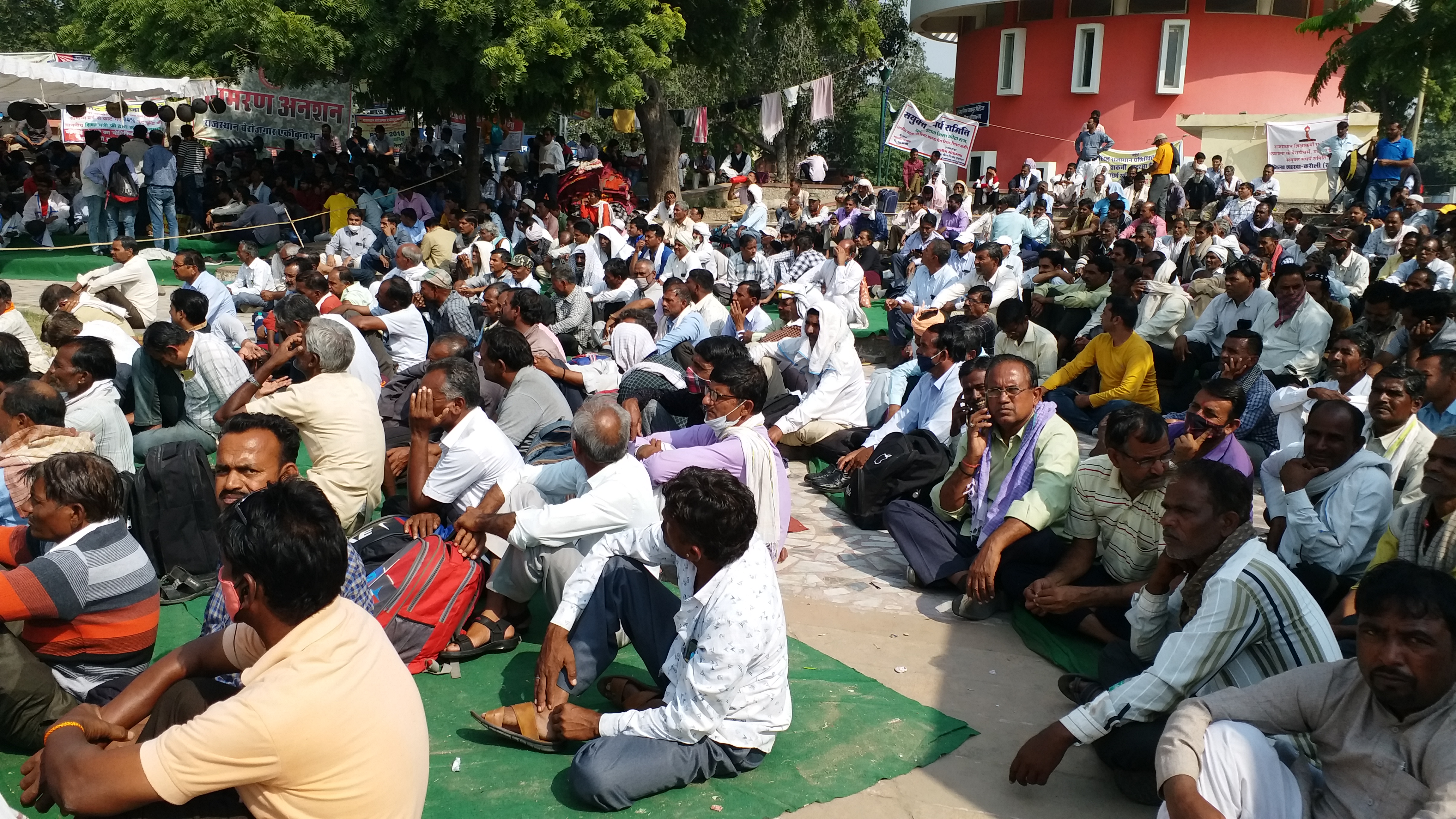 Silent protest against Rajasthan government