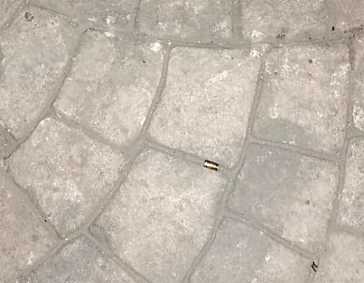 A bullet found at the scene