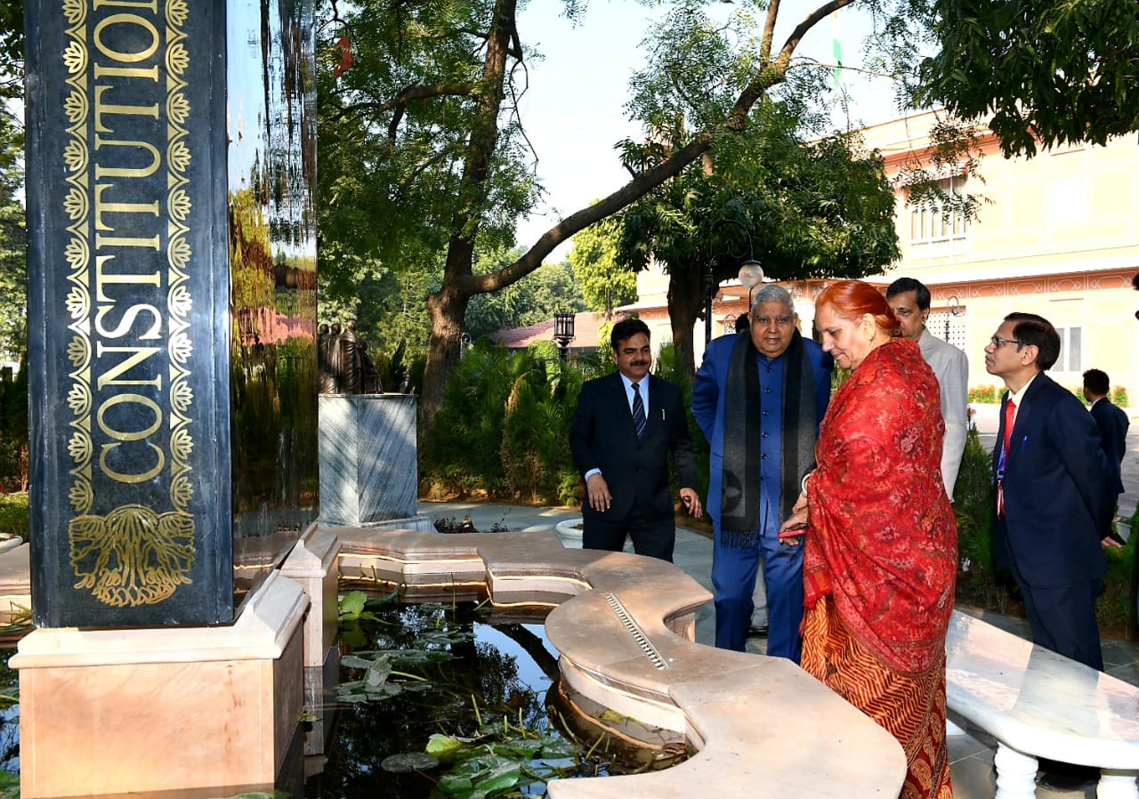 Dhankhar at Samvidhan Park