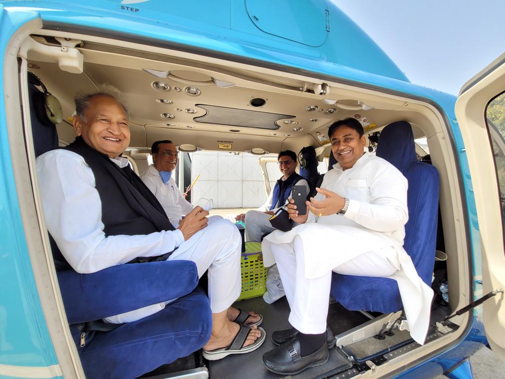 CM pilot away from campaigning in by-election campaign,  Jyotiraditya Scindia Rajasthan election campaign