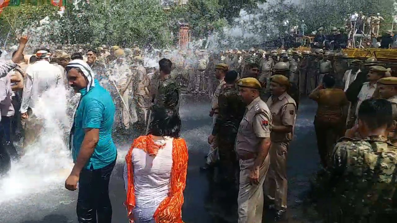 BJP Major Protest in Jaipur