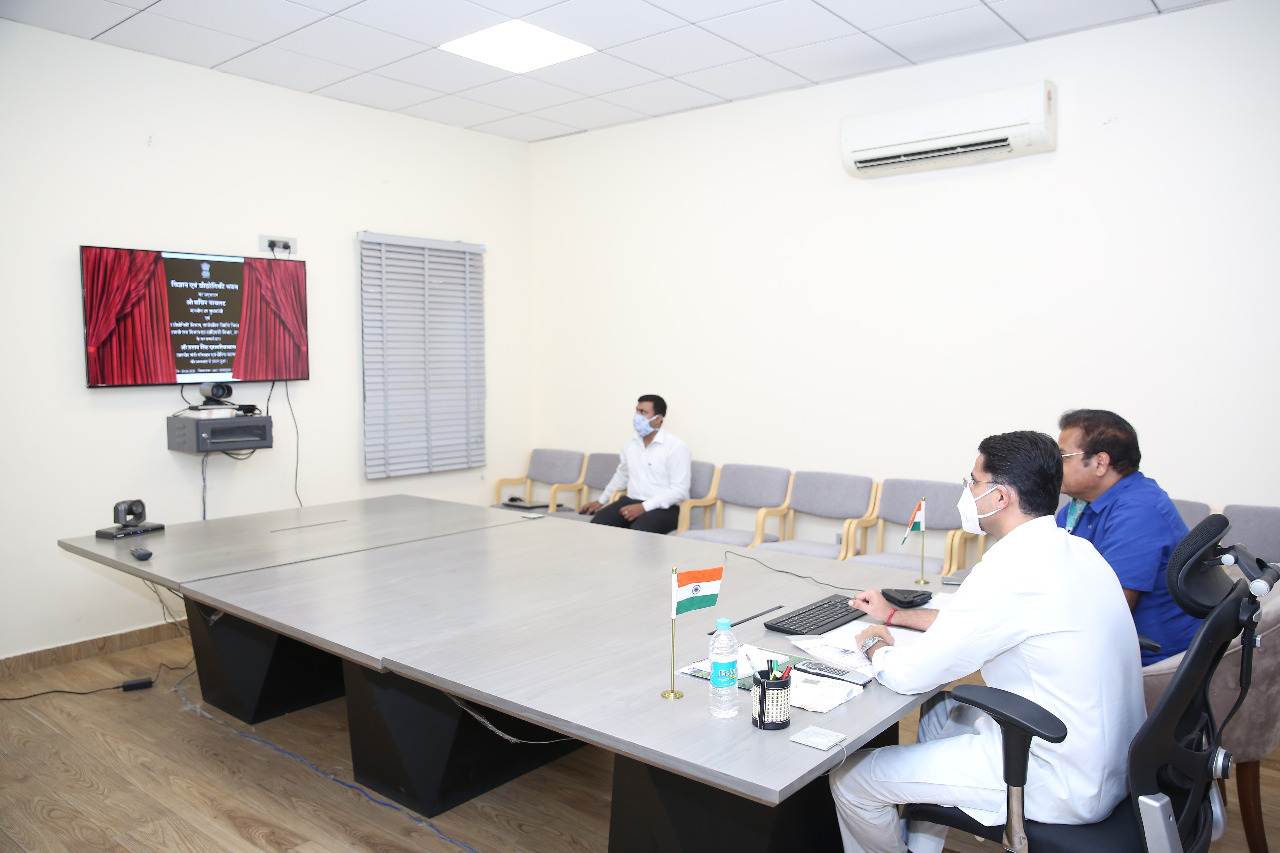 विज्ञान एवं प्रौद्योगिकी भवन का उद्घाटन, Deputy CM sachin pilot, inauguration of science and technology building, jaipur news