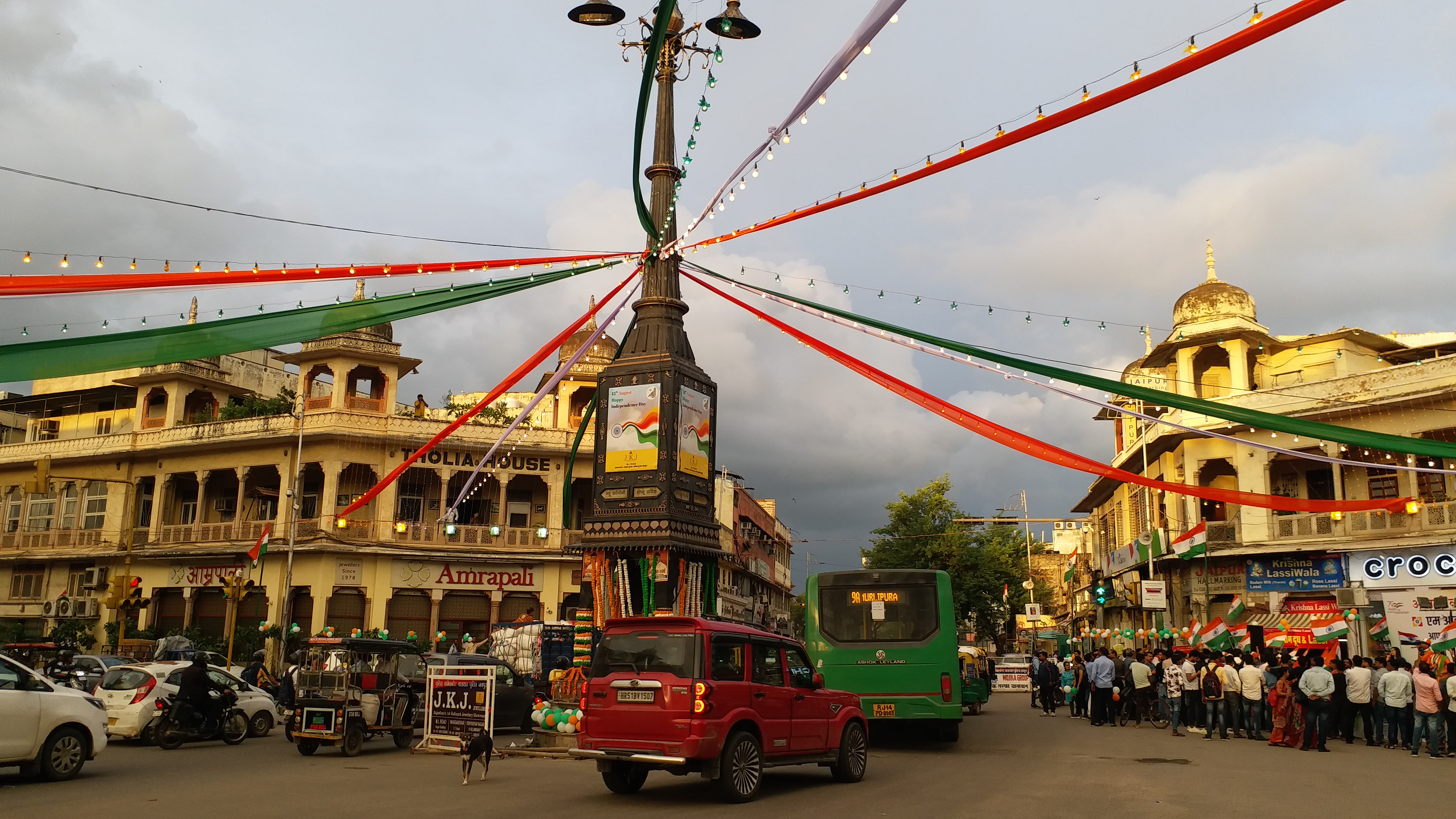 Decoration in Jaipur on Independence Day