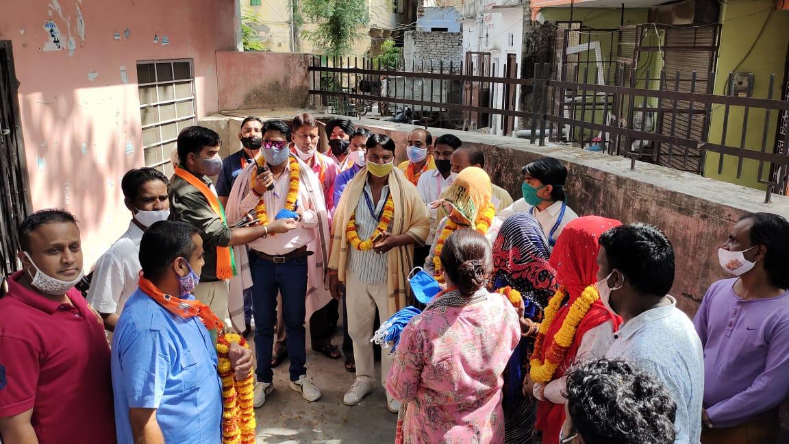 जयपुर बीजेपी ने किए रक्तदान शिविर, Jaipur BJP organized blood donation camp