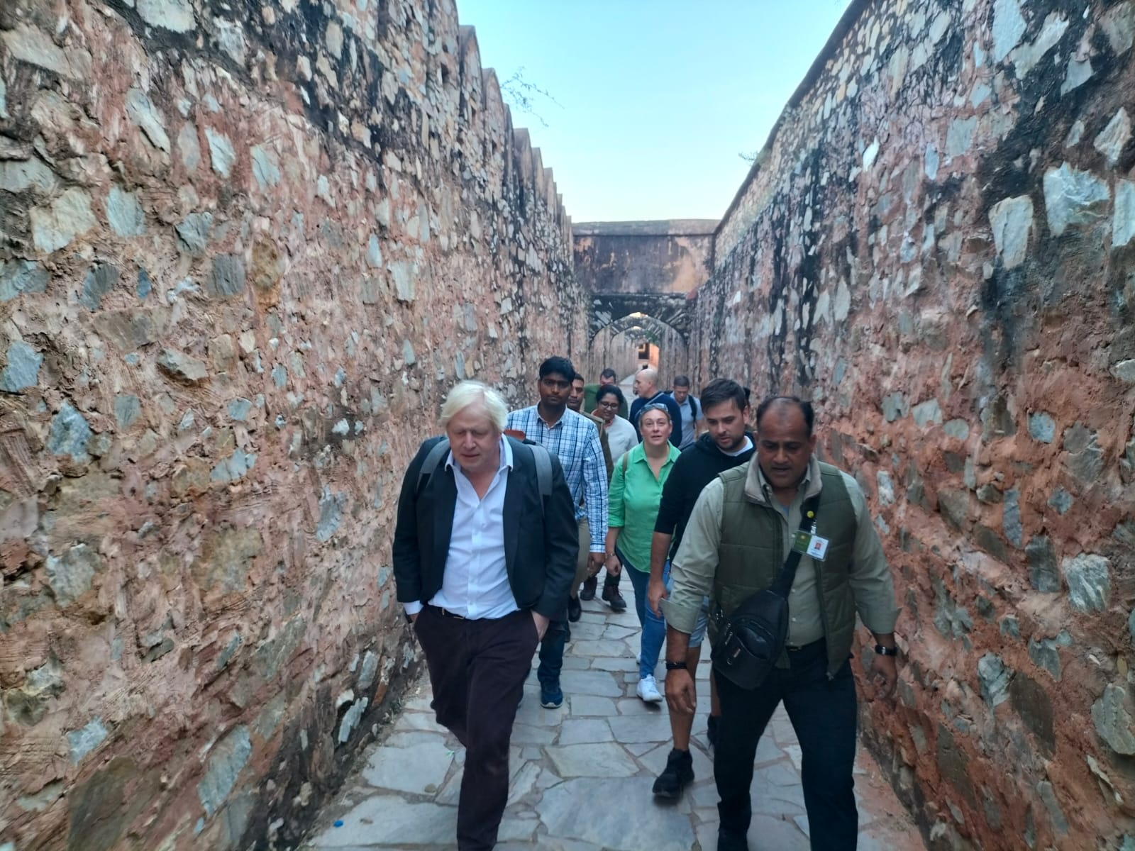 Boris Johnson visited Amer Mahal, Former British PM Boris Johnson in Jaipur