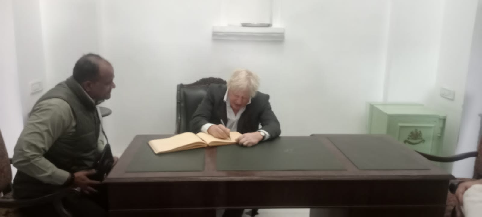 FORMER BRITISH PRIME MINISTER BORIS JOHNSON VISITED AMER MAHAL AND JAIGARH FORT