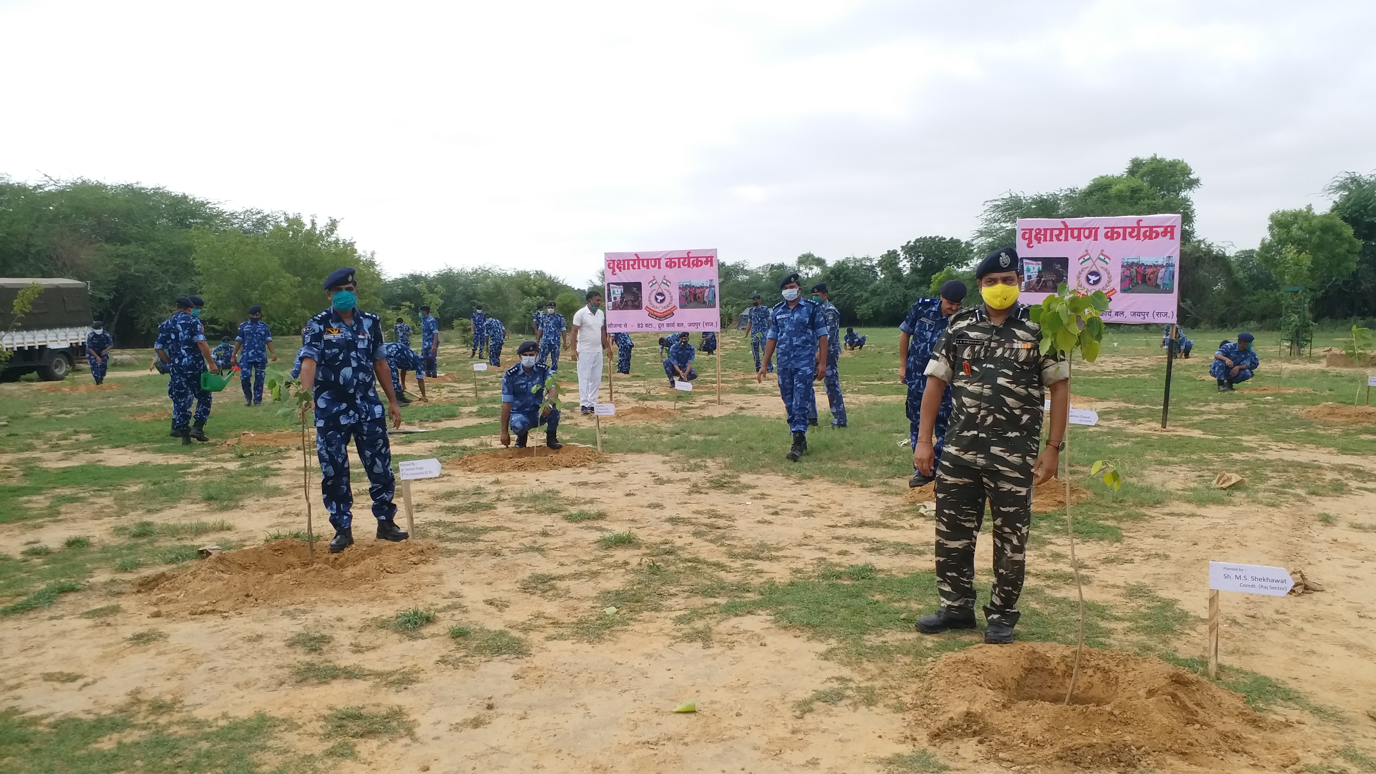 CRPF, Plantation Campaign, जयपुर न्यूज़