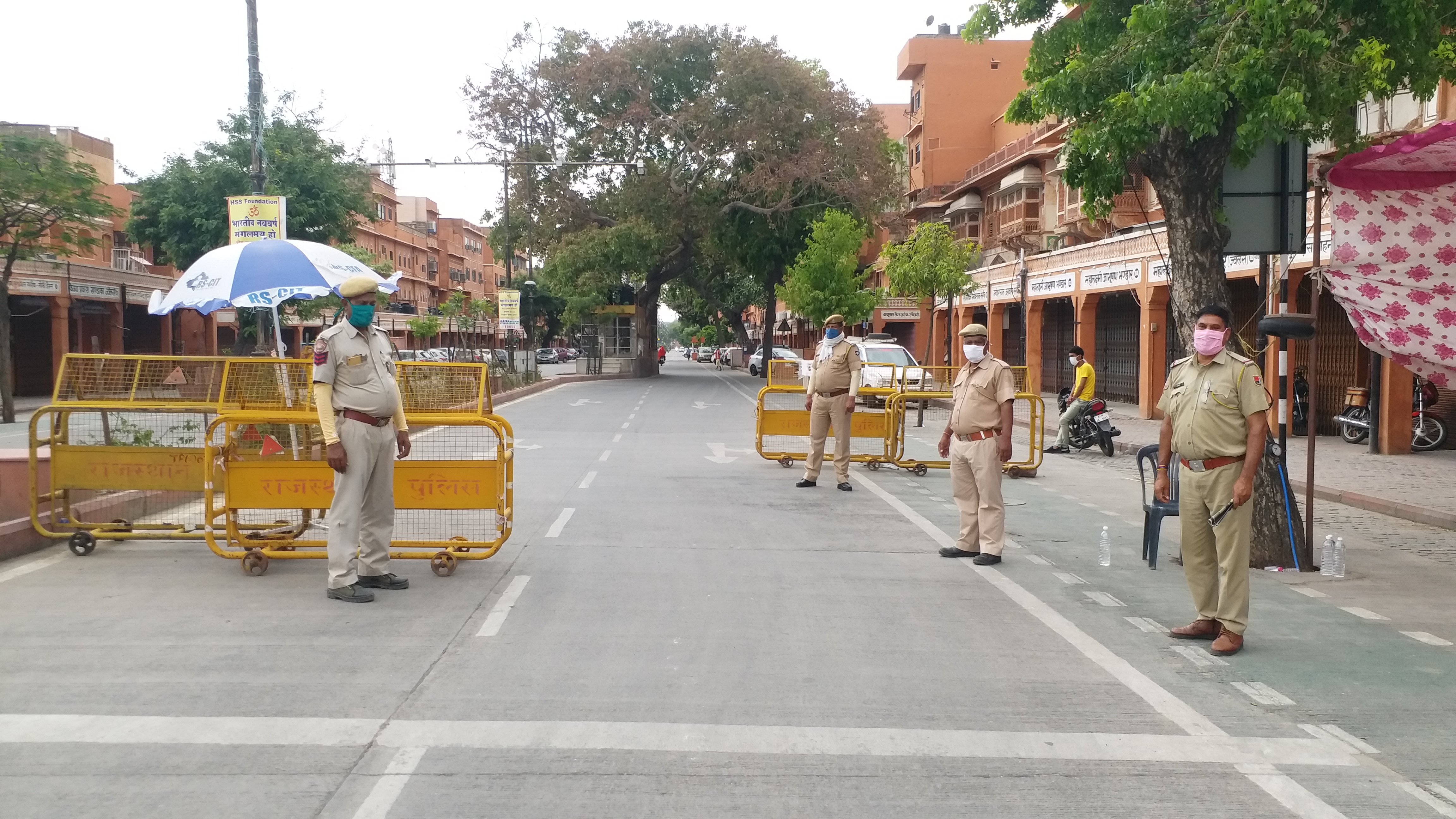 जयपुर में पुलिस की कार्रवाई, लॉकडाउन के उल्लंघन पर कार्रवाई, Action on lockdown violation