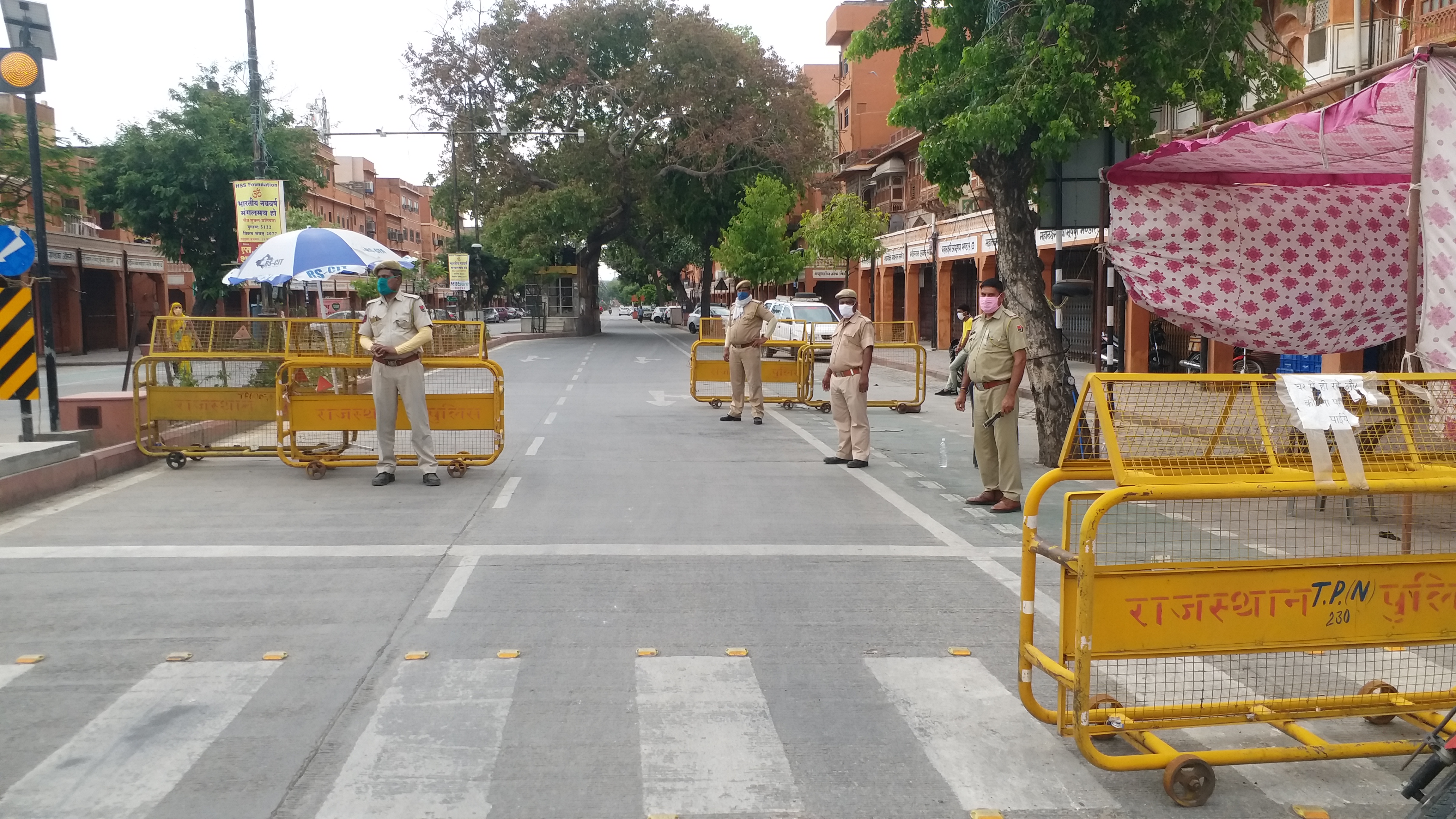 Jaipur Police Action,  Jaipur Police Curfew