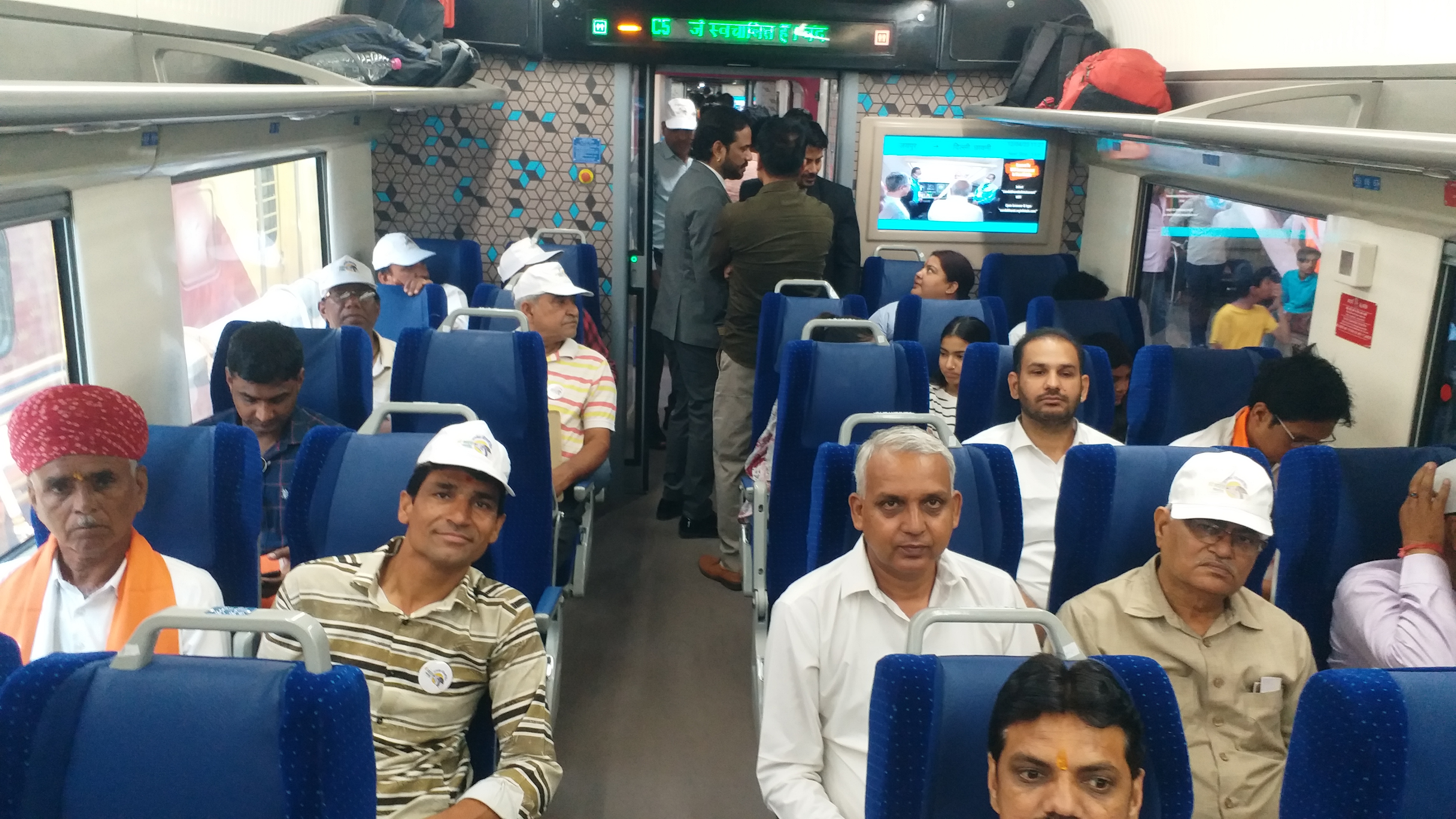 Passengers in Vande Bharat Train