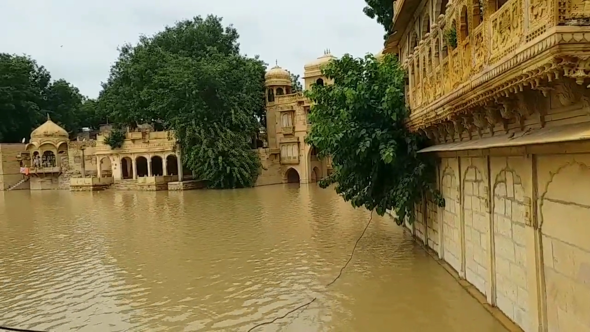 जैसलमेर में बारिश, Rain in Jaisalmer, Historical Gadisar lake