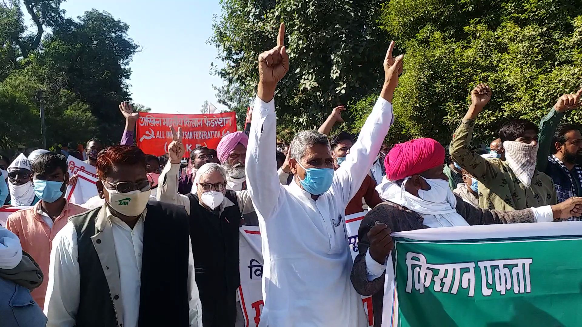 Opposition to agricultural law in Rajasthan,  Farmers protest in Rajasthan