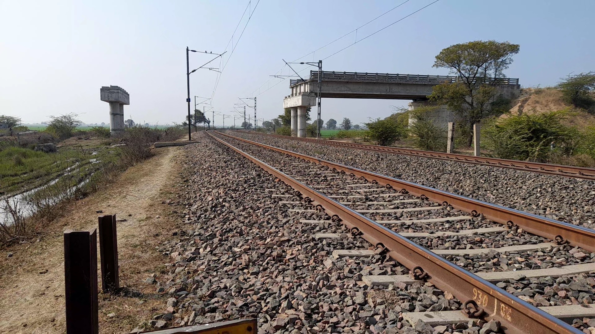 Kota Bina railway line doubling works