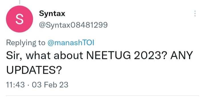 NEET UG 2023 Registration Update