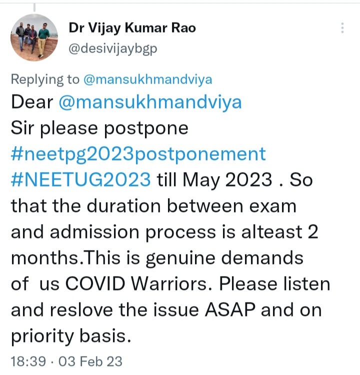 NEET UG 2023 Registration Update