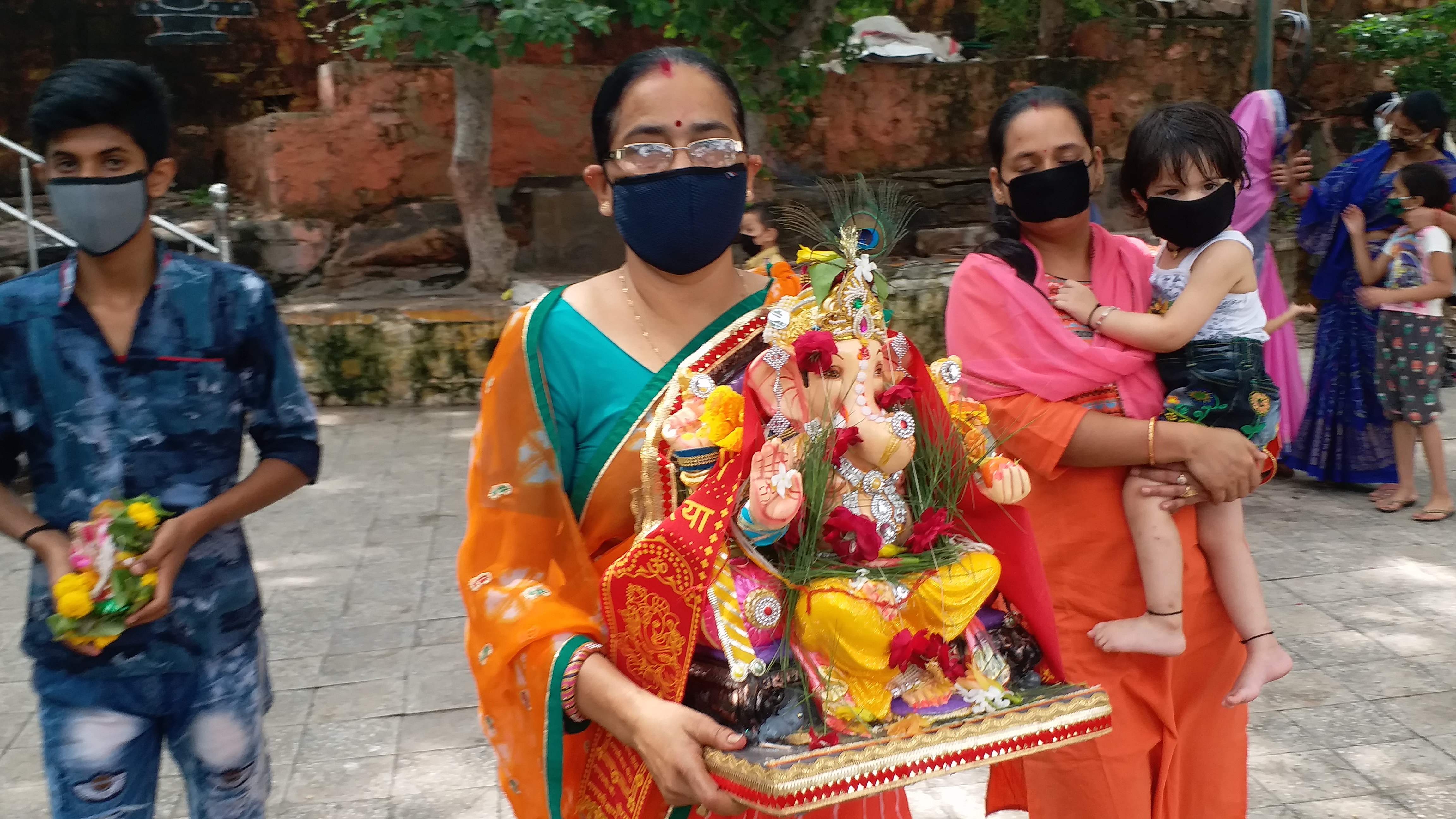 Kota news, immersion of Ganesh, corona virus