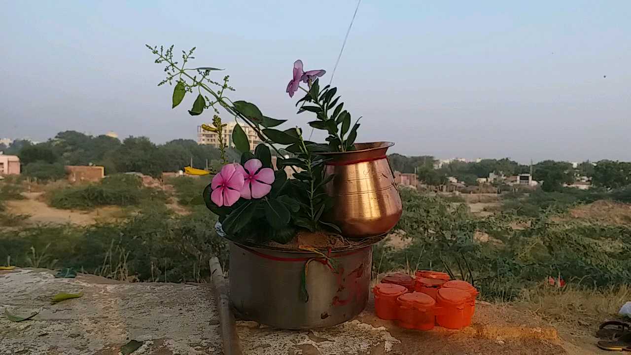 मिट्टी की लक्ष्मी रूप में पूजा, Clay worship as Lakshmi in nagaur