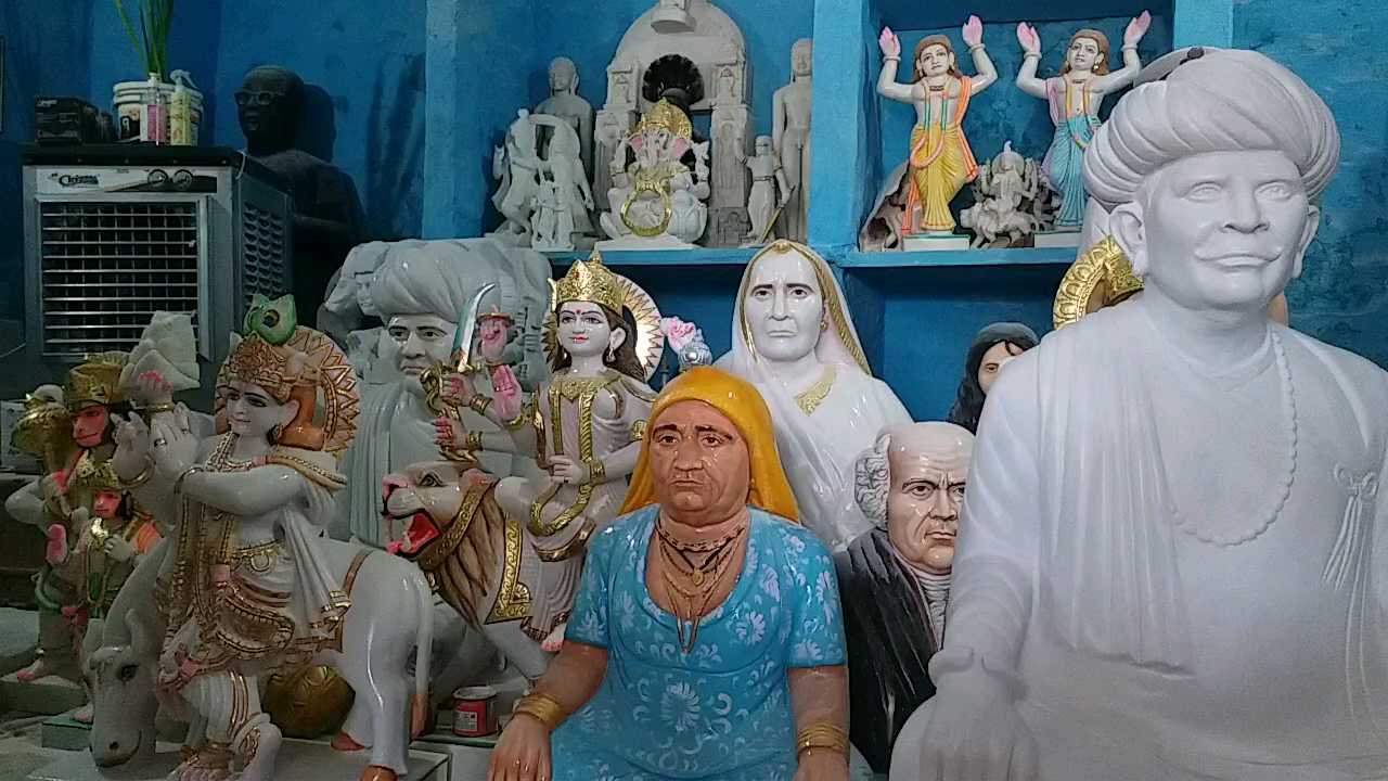 nagaur Marble workers in economic crisis, Handicraft works