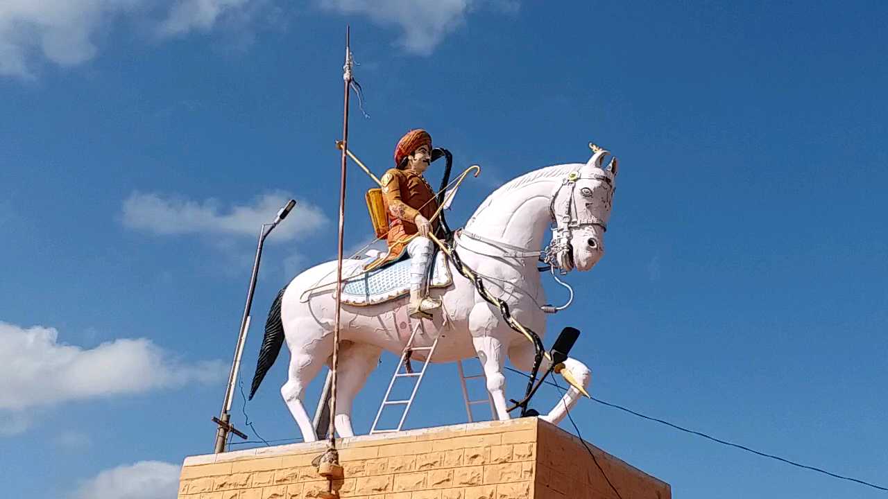 Teja Dashmi 2020,  Veer Tejaji temple,  Tejaji temple in Kharnal of Nagaur