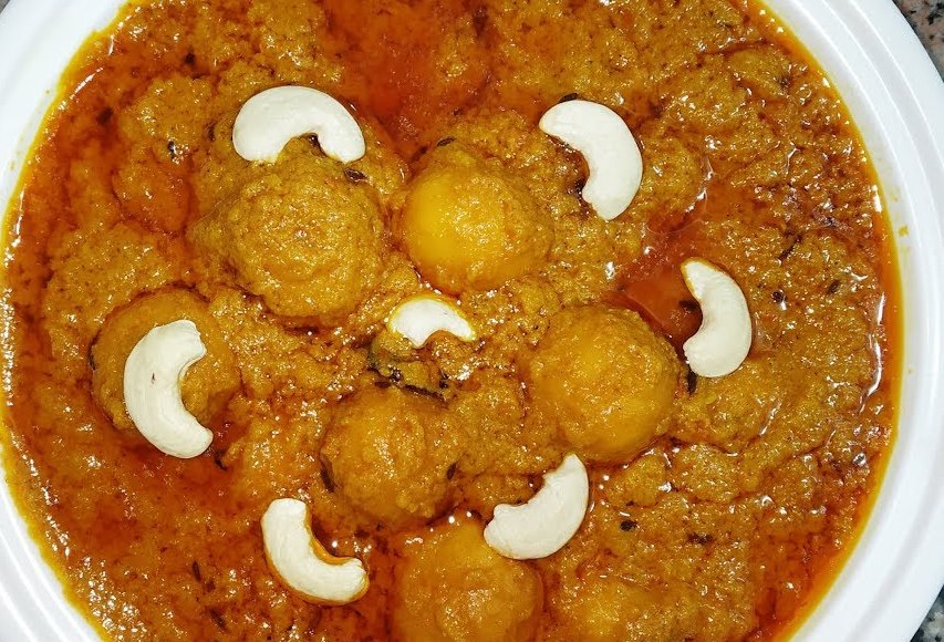 Jodhpur royal Gulab Jamun curry,  Shahi Gulab Jamun curry