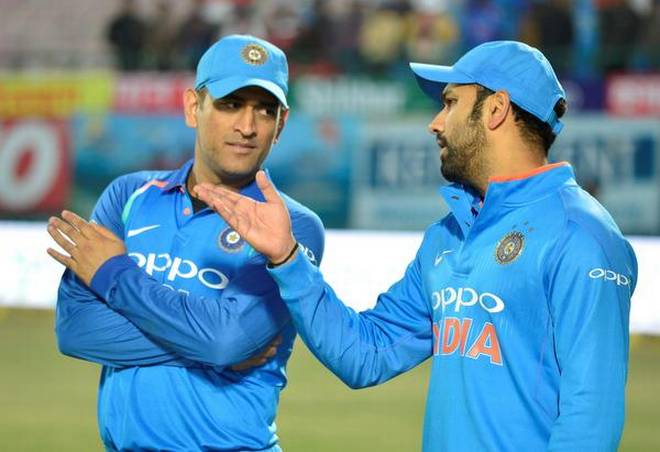 Rohit sharma and dhoni