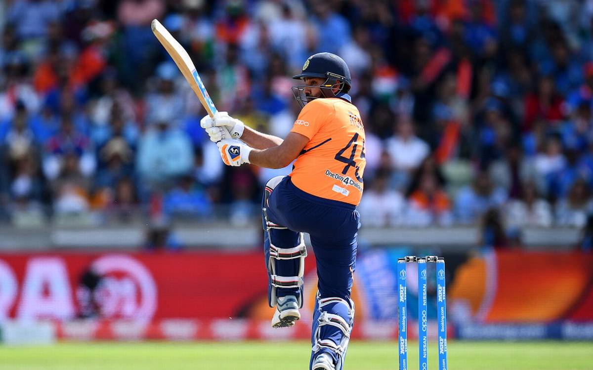 rohit sharma orange jersey