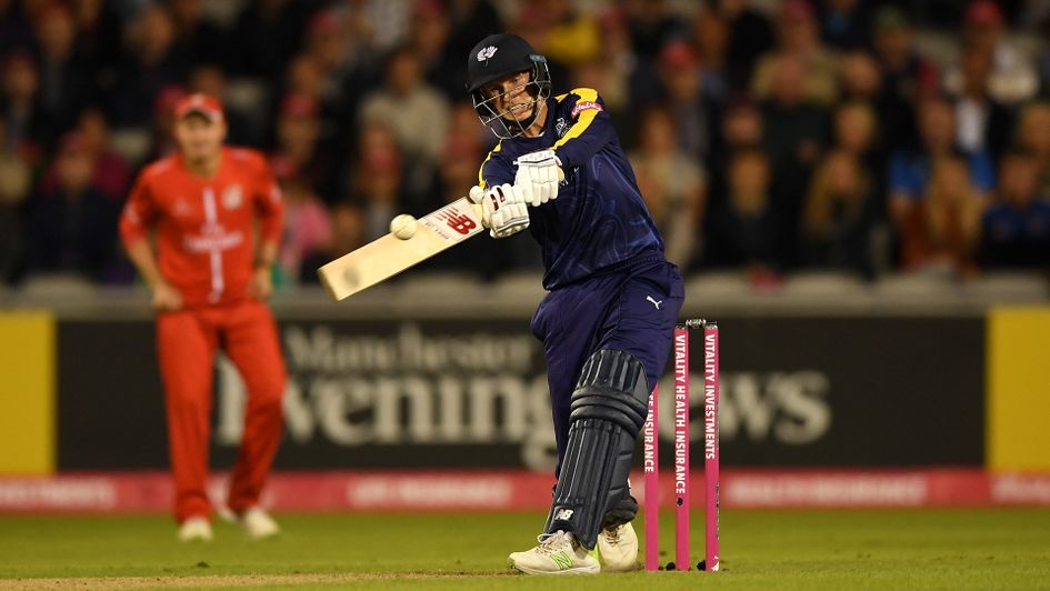 Joe Root in action in T20 Blast