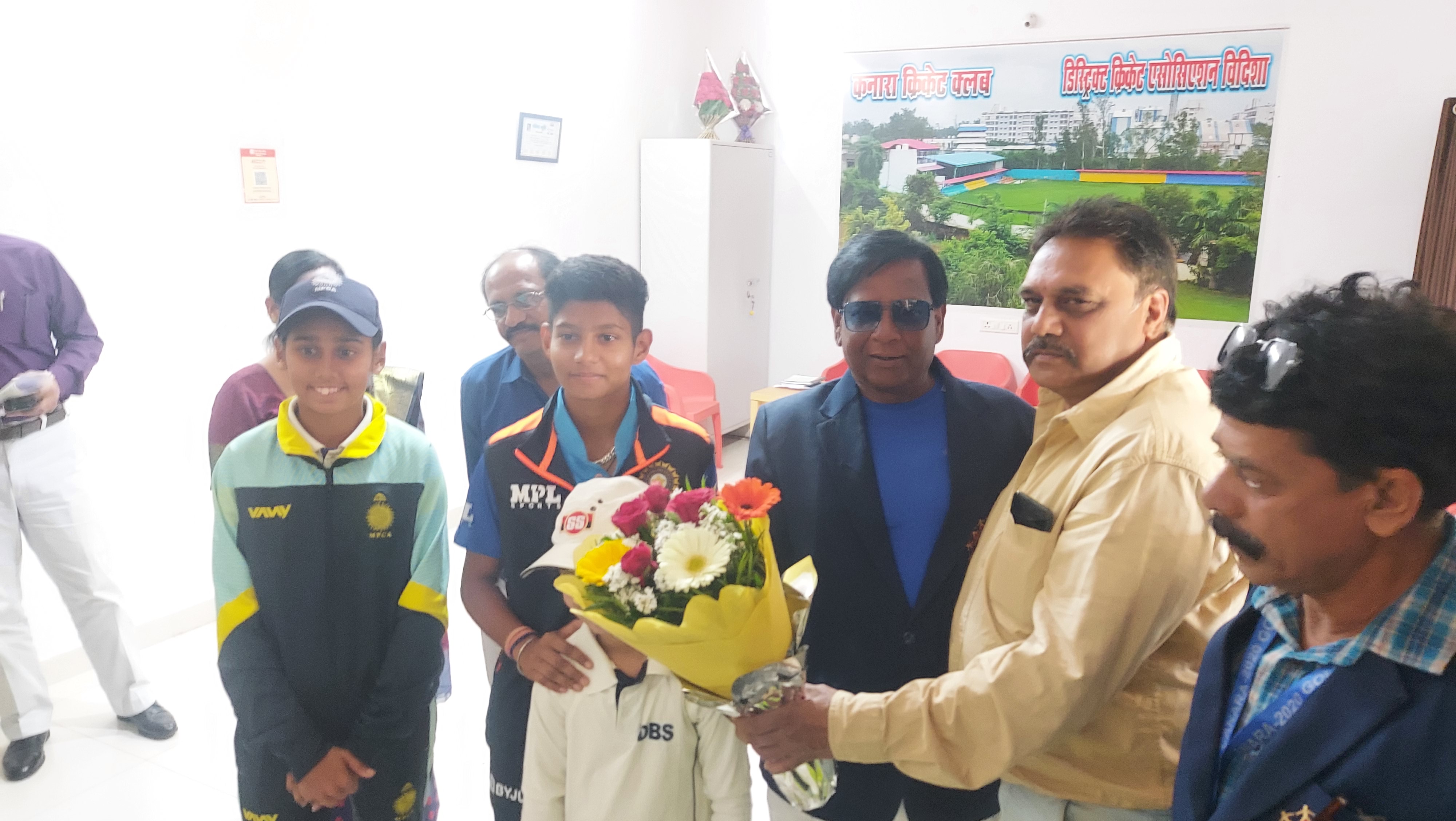 Soumya Tiwari welcomed in Vidisha