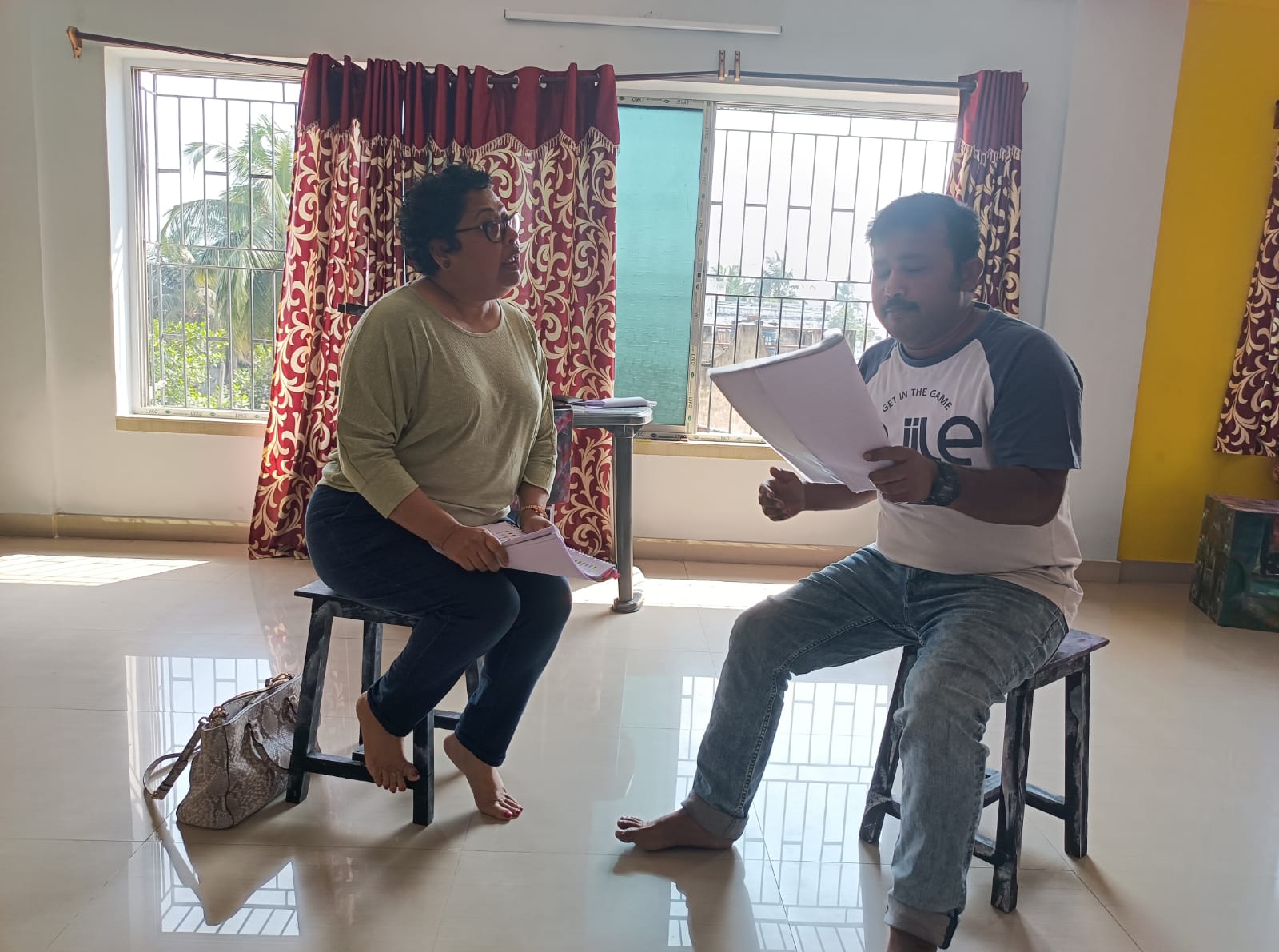 Singer Rupankar Bagchi in theatre