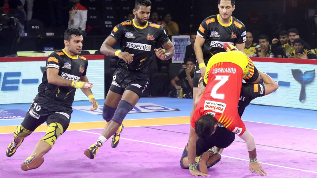 PKL 7, Telugu Titans, clinch, win, beat, Gujarat Fortunegiants