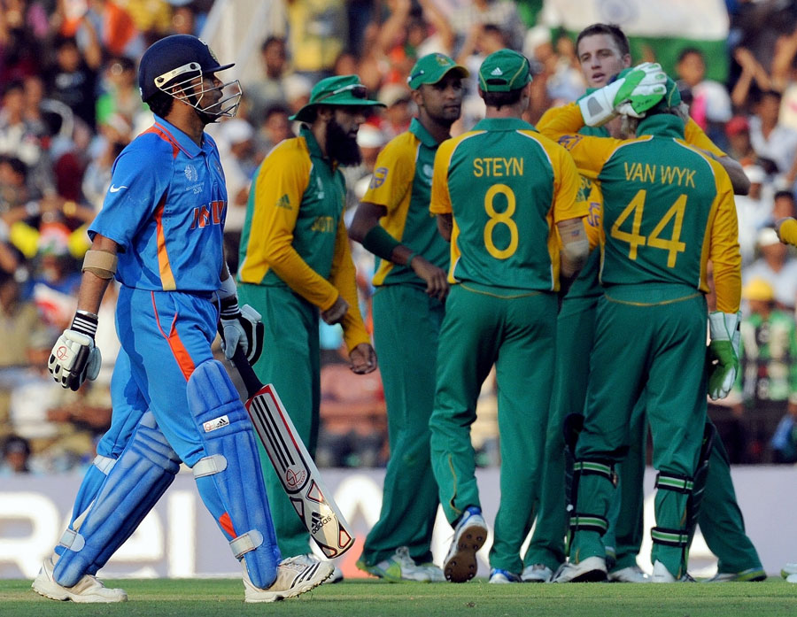 India lost the thriller against South Africa by 3 runs. It was their only defeat in the 2011 World Cup.