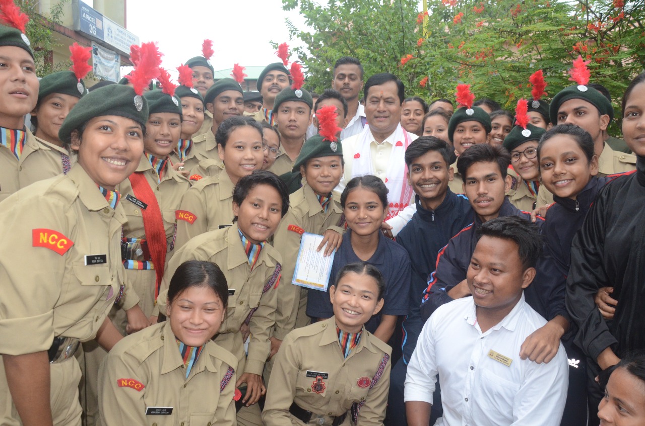 Sarbananda Sonowal at Kanoi College