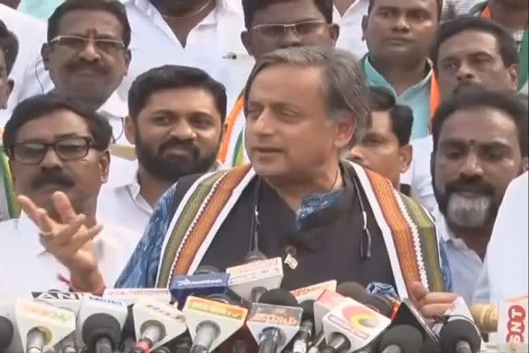 Shashi Tharoor releases election manifesto