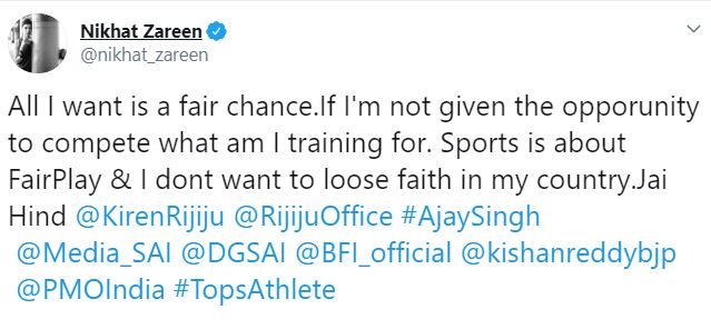 Kiren Rijiju, Union Minister for Youth Affairs and Sports , Minister , Tokyo Olympics 2020 , Nikhat Zareen