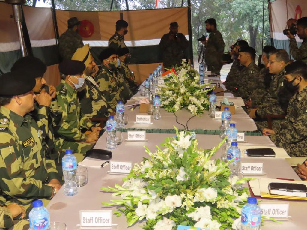 Sector Commander level meeting  held between BSF & Pak Rangers  in Suchetgarh  jammu