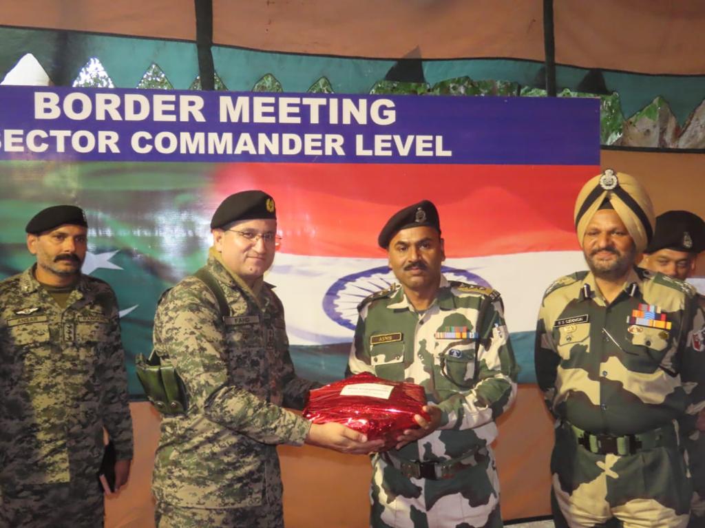 Sector Commander level meeting  held between BSF & Pak Rangers  in Suchetgarh  jammu